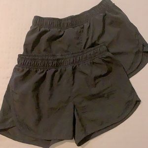 2 Pairs Old Navy Black Active Shorts L 10-12